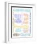 Bathroom Rules Multicolor-Matthew Piotrowicz-Framed Art Print