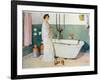 Bathroom Scene - Lisbeth, Pub. in 'Lasst Licht Hinin'-Carl Larsson-Framed Premium Giclee Print