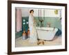 Bathroom Scene - Lisbeth, Pub. in 'Lasst Licht Hinin'-Carl Larsson-Framed Giclee Print