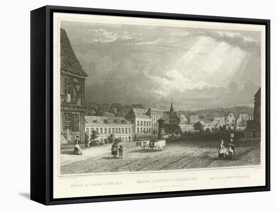 Baths Langen-Schwalbach-William Tombleson-Framed Stretched Canvas