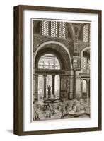 Baths of Caracalla (Restored) (Litho)-English-Framed Giclee Print