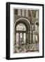 Baths of Caracalla (Restored) (Litho)-English-Framed Giclee Print