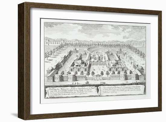 Baths of Diocletian, Rome, from "Entwurf Einer Historischen Architektur," 1721-Johann Bernhard Fischer Von Erlach-Framed Giclee Print