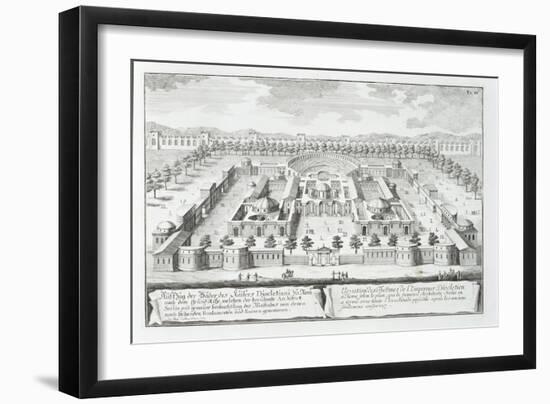 Baths of Diocletian, Rome, from "Entwurf Einer Historischen Architektur," 1721-Johann Bernhard Fischer Von Erlach-Framed Giclee Print