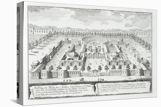 Baths of Diocletian, Rome, from "Entwurf Einer Historischen Architektur," 1721-Johann Bernhard Fischer Von Erlach-Stretched Canvas