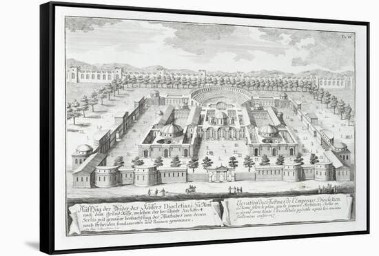 Baths of Diocletian, Rome, from "Entwurf Einer Historischen Architektur," 1721-Johann Bernhard Fischer Von Erlach-Framed Stretched Canvas