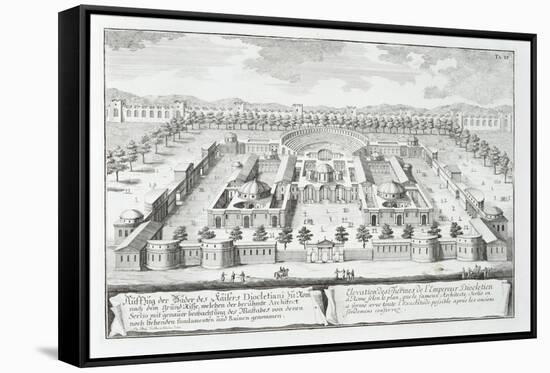 Baths of Diocletian, Rome, from "Entwurf Einer Historischen Architektur," 1721-Johann Bernhard Fischer Von Erlach-Framed Stretched Canvas