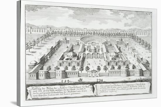 Baths of Diocletian, Rome, from "Entwurf Einer Historischen Architektur," 1721-Johann Bernhard Fischer Von Erlach-Stretched Canvas