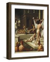 Baths of Pozzuoli-Girolamo Macchietti-Framed Giclee Print