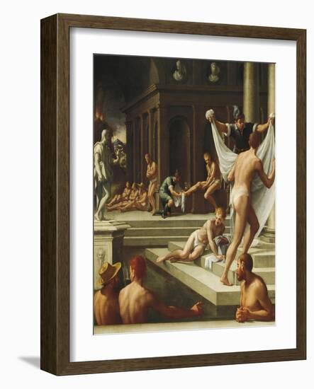 Baths of Pozzuoli-Girolamo Macchietti-Framed Giclee Print