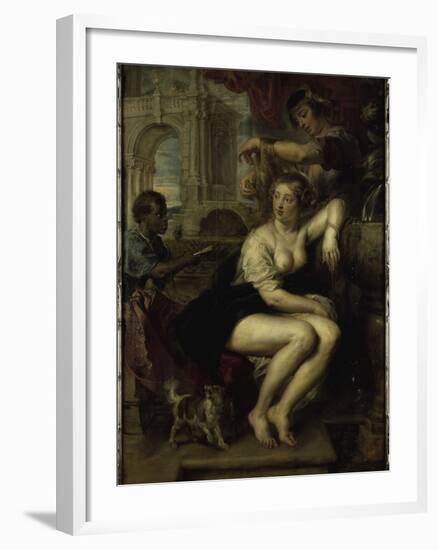 Bathseba at the Well-Peter Paul Rubens-Framed Giclee Print
