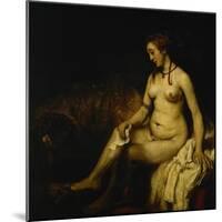 Bathseba in the Bath, 1654-Rembrandt van Rijn-Mounted Giclee Print