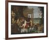 Bathseba in the Bath Receiving the Letter from King David-Pieter Bruegel the Elder-Framed Premium Giclee Print