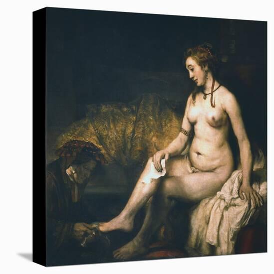 Bathsheba at Her Bath , 1654-Rembrandt van Rijn-Stretched Canvas