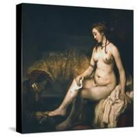 Bathsheba at Her Bath , 1654-Rembrandt van Rijn-Stretched Canvas