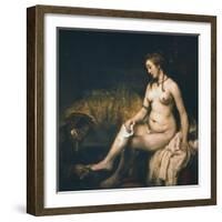 Bathsheba at Her Bath , 1654-Rembrandt van Rijn-Framed Giclee Print