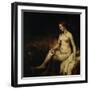 Bathsheba at Her Bath (Bathsheba with King David's Lette)-Rembrandt van Rijn-Framed Giclee Print