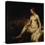 Bathsheba at Her Bath (Bathsheba with King David's Lette)-Rembrandt van Rijn-Stretched Canvas