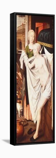 Bathsheba at Her Bath by Hans Memling-null-Framed Stretched Canvas