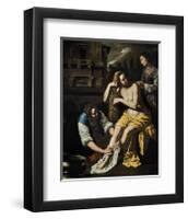 Bathsheba at her Bath-Artemisia Gentileschi-Framed Premium Giclee Print