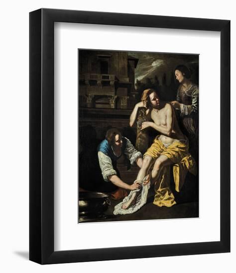 Bathsheba at her Bath-Artemisia Gentileschi-Framed Premium Giclee Print