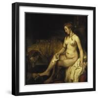 Bathsheba Bathing, 1654-Rembrandt van Rijn-Framed Giclee Print