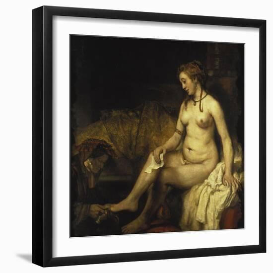 Bathsheba Bathing, 1654-Rembrandt van Rijn-Framed Giclee Print