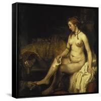 Bathsheba Bathing, 1654-Rembrandt van Rijn-Framed Stretched Canvas