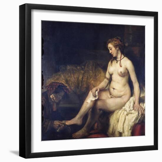 Bathsheba Bathing, 1654-Rembrandt van Rijn-Framed Giclee Print