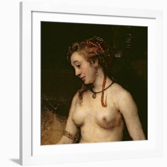 Bathsheba Bathing, 1654-Rembrandt van Rijn-Framed Giclee Print