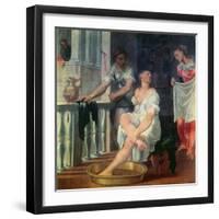 Bathsheba Bathing, circa 1550-Domenico Brusasorci-Framed Giclee Print