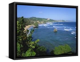 Bathsheba Coastline, Barbados East Coast-Jeremy Lightfoot-Framed Stretched Canvas