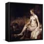 Bathsheba with David's Letter-Rembrandt van Rijn-Framed Stretched Canvas