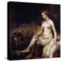 Bathsheba with David's Letter-Rembrandt van Rijn-Stretched Canvas