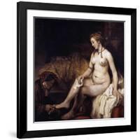 Bathsheba with David's Letter-Rembrandt van Rijn-Framed Giclee Print