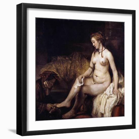 Bathsheba with David's Letter-Rembrandt van Rijn-Framed Giclee Print