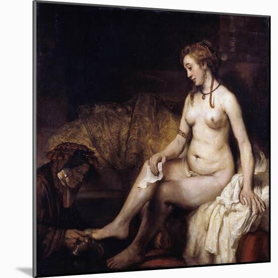 Bathsheba with David's Letter-Rembrandt van Rijn-Mounted Giclee Print