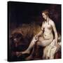 Bathsheba with David's Letter-Rembrandt van Rijn-Stretched Canvas