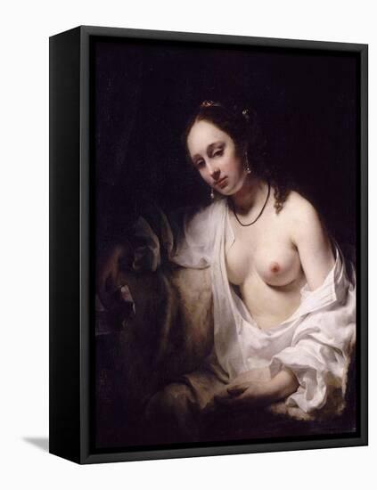 Bathsheba with King David's Letter, 1654-Willem Drost-Framed Stretched Canvas