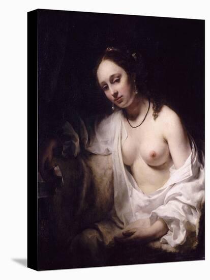 Bathsheba with King David's Letter, 1654-Willem Drost-Stretched Canvas