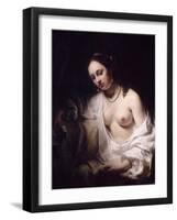 Bathsheba with King David's Letter, 1654-Willem Drost-Framed Giclee Print