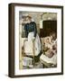 Bathtime in the Nursery, an Illustration from an Ivory Soap Ad, 1903-null-Framed Giclee Print