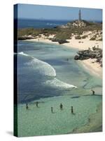 Bathurst Lighthouse, the Basin, Rottnest Island, Perth, Western Australia, Australia, Pacific-Ken Gillham-Stretched Canvas