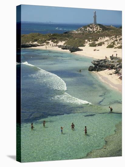 Bathurst Lighthouse, the Basin, Rottnest Island, Perth, Western Australia, Australia, Pacific-Ken Gillham-Stretched Canvas