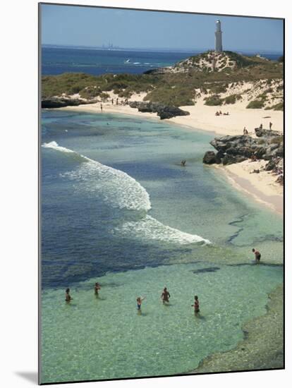 Bathurst Lighthouse, the Basin, Rottnest Island, Perth, Western Australia, Australia, Pacific-Ken Gillham-Mounted Photographic Print