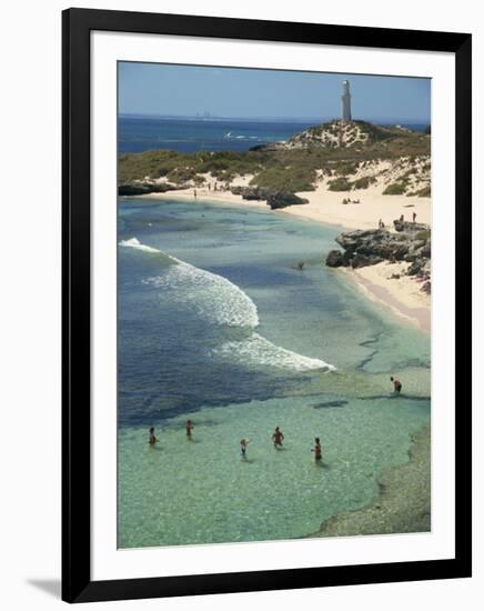 Bathurst Lighthouse, the Basin, Rottnest Island, Perth, Western Australia, Australia, Pacific-Ken Gillham-Framed Photographic Print