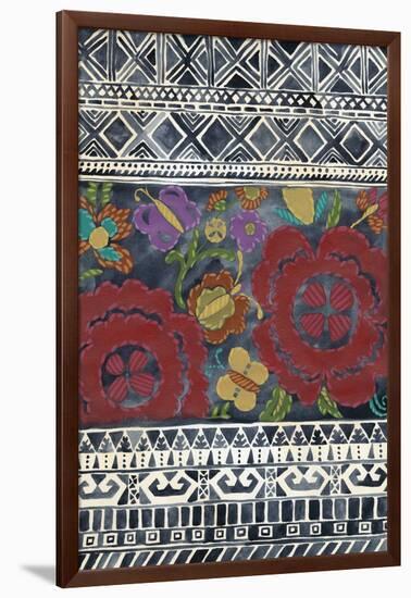 Batik Embroidery II-Chariklia Zarris-Framed Art Print