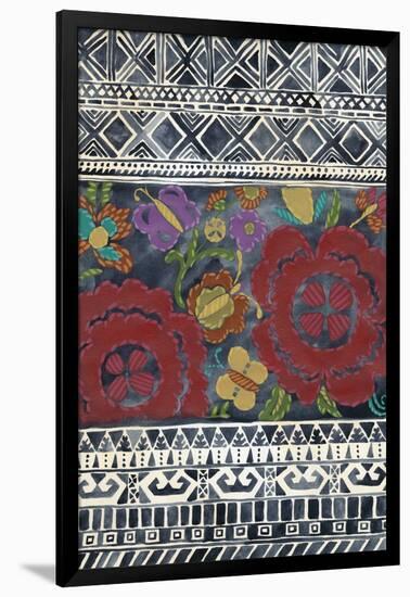 Batik Embroidery II-Chariklia Zarris-Framed Art Print