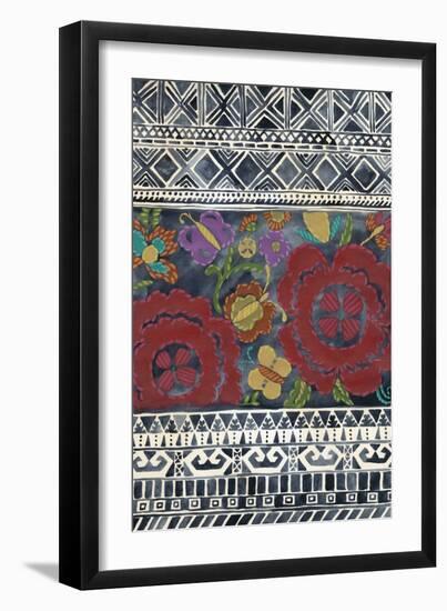 Batik Embroidery II-Chariklia Zarris-Framed Art Print