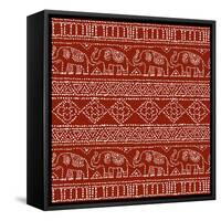 Batik Pattern IM-Daphne Brissonnet-Framed Stretched Canvas